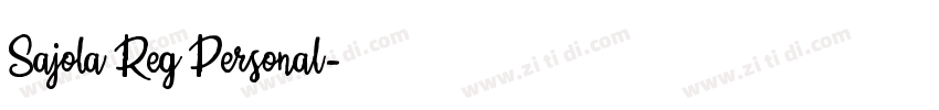 Sajola Reg Personal字体转换